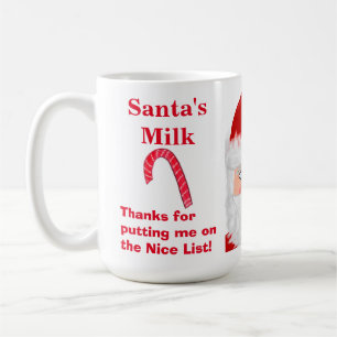 Santa's Milk Nice List Keepsake Mug