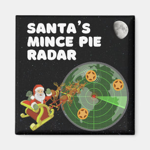 Santa's Mince Pie Radar Magnet