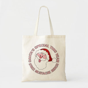 Santa's Moustache Rides bag - choose style
