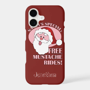 Santa's Moustache Rides custom name phone cases