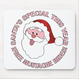 Santa's Moustache Rides mousepad