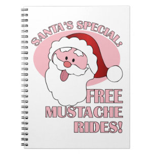 Santa's Moustache Rides notebook