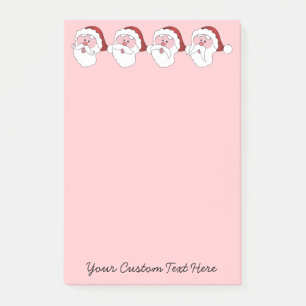 Santa's Moustaches custom post-it notes