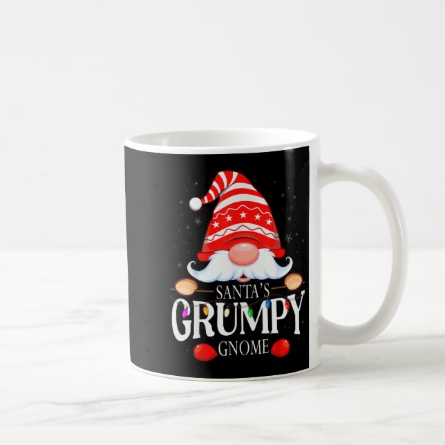 Santa's Mpy Gnome Matching Christmas Pajama  Coffee Mug (Right)