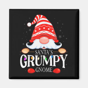 Santa's Mpy Gnome Matching Christmas Pajama Magnet