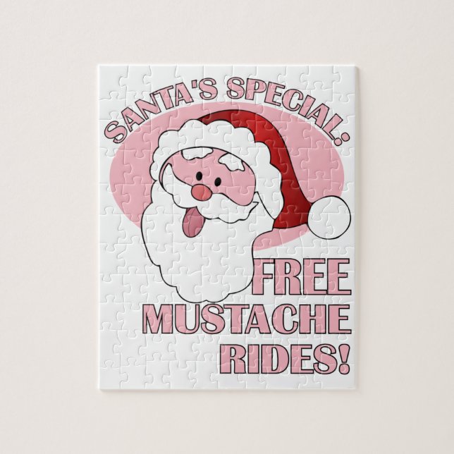 Santa's Mustache Rides puzzle (Vertical)