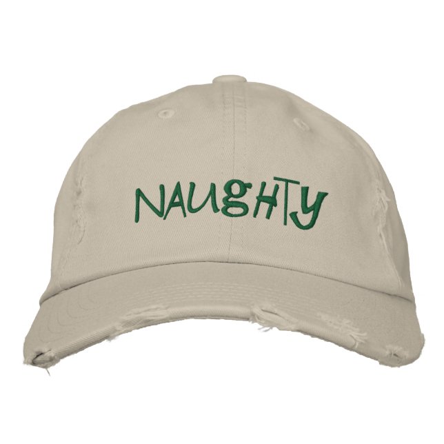 Santa's Naughty List Hat (Front)