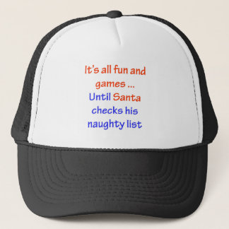Santa's Naughty List Trucker Hat