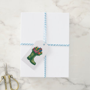 Santa's New Boots Gift Tags