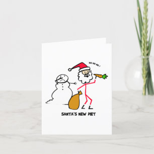 Santa's New  Diet Holiday Card