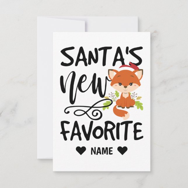 Santa's New Favourite Card (Front)
