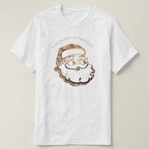 Santa's Nice List Cute Funny Father Christmas Gold T-Shirt