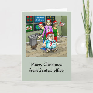 Santa's Office Photo Christmas Card