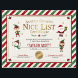 Santa's Official Nice List Certificate<br><div class="desc">Enjoy this "Santa's Official Nice List Certificate" printable with Santa,  Elves,  and Snowman characters! It's the perfect stocking stuffer for any child on Santa's nice list this year. It's easy for you to reward your child's good behaviour and the kids will love seeing their name on the nice list!!</div>