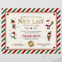 Santa's Official Nice List Certificate