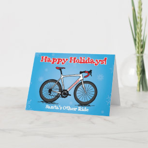"Santa's Other Ride" Christmas Card for Cyclists