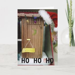 SANTA'S OUTHOUSE GREETINGS HOLIDAY CARD