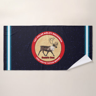 Santa's Own - 1st Polar Airlift Squadron Bath Towel