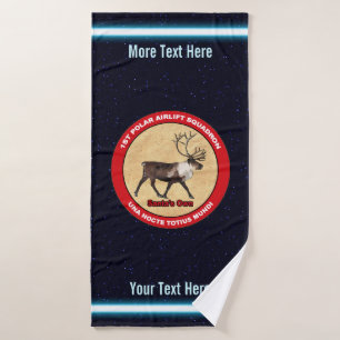 Santa's Own - 1st Polar Airlift Squadron Bath Towel Set