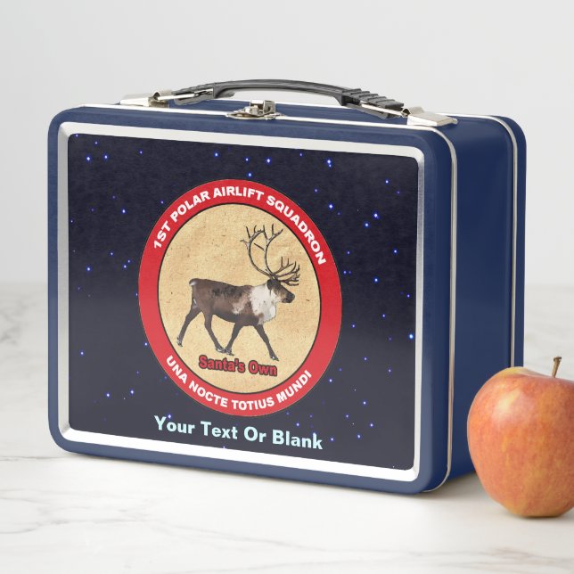 Santa's Own - 1st Polar Airlift Squadron Metal Lunch Box (In Situ)