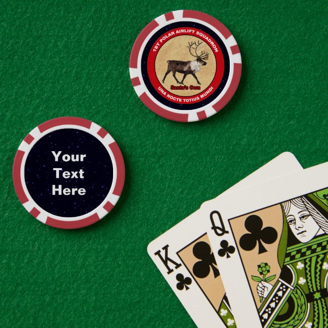 Santa's Own - 1st Polar Airlift Squadron Poker Chips (Poker Table (Double))