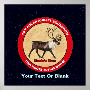 Santa's Own - 1st Polar Airlift Squadron Poster