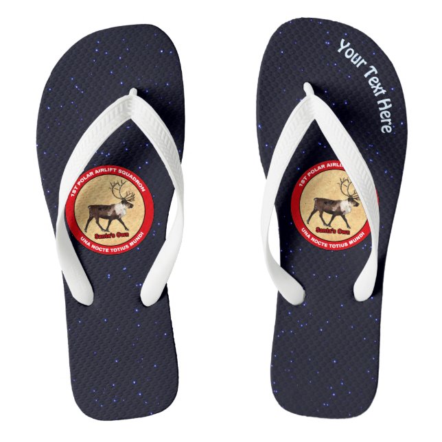 Santa's Own - 1st Polar Airlift Squadron Thongs (Footbed)