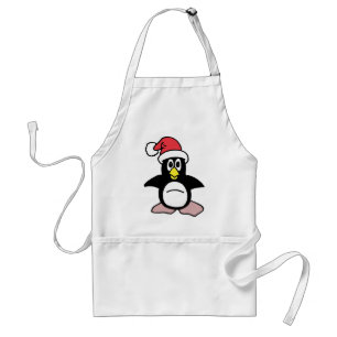 Santa's Penguin Mascot Standard Apron