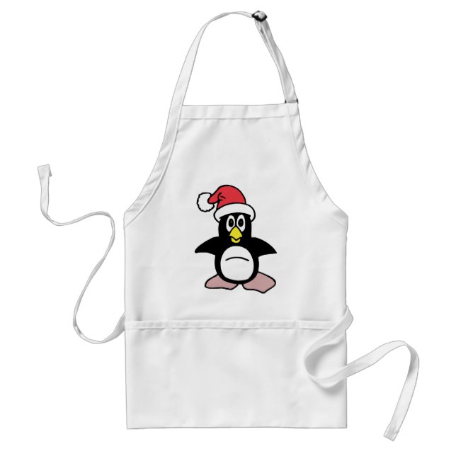 Santa's Penguin Mascot Standard Apron (Front)