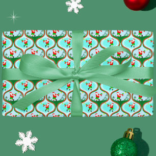 Santa's Pickleball Paradise Wrapping Paper
