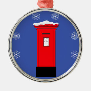 Santa's Post Box Metal Tree Decoration