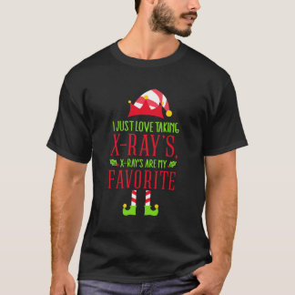 Santas Radiology Elf Xray Tech Gifts For Christmas T-Shirt