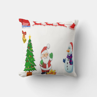 Santa's reindeer car cushion