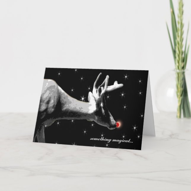 Santa's Reindeer/ Christmas Holiday Card (Front)