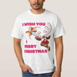 SANTA'S REINDEER WISHES YOU A MERRY CHRISTMAS T-Shirt