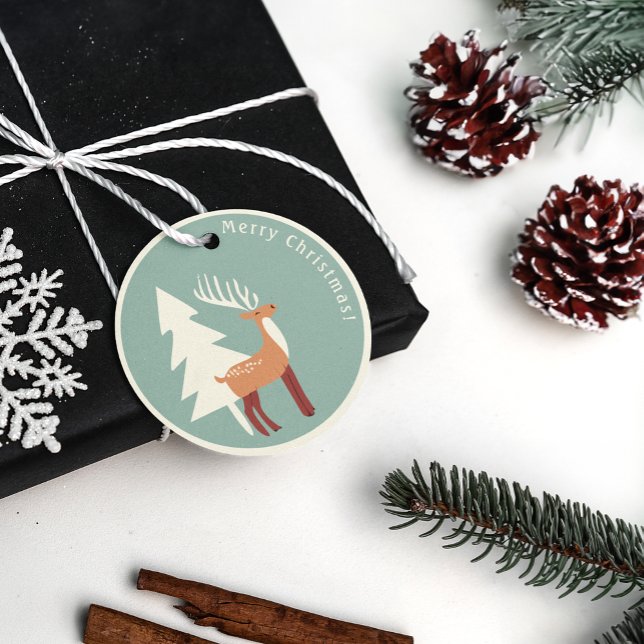 Santa's Retro Reindeer Gift Tags (Creator Uploaded)