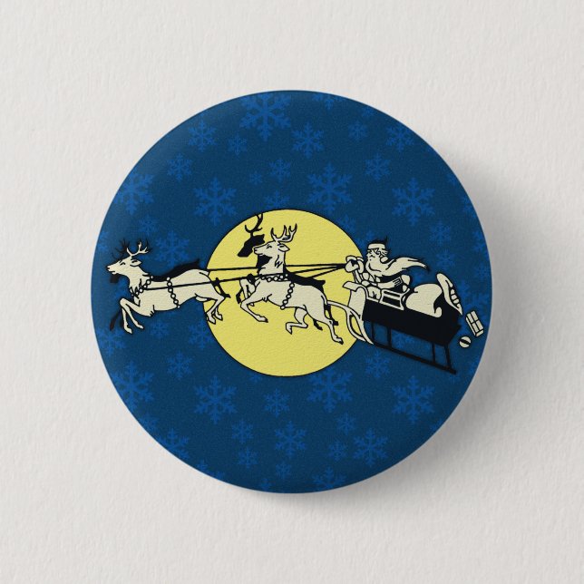 Santa's Ride 6 Cm Round Badge (Front)