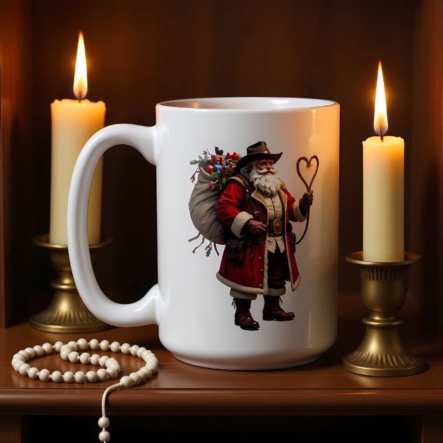 Santa's Roped Heart Delivery Coffee Mug (Creator Uploaded)
