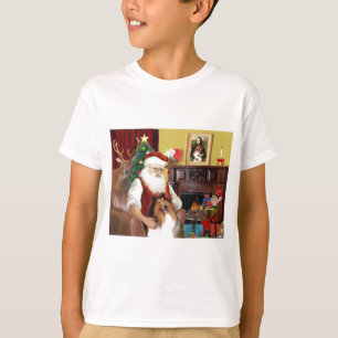 Santa's Sable and White Collie T-Shirt
