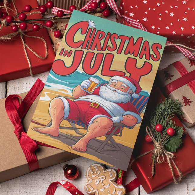 Santas Seaside Serenity  Postcard (Creator Uploaded)