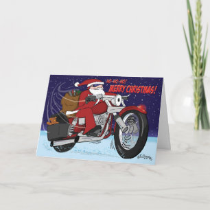 Santa's Sled Christmas Card