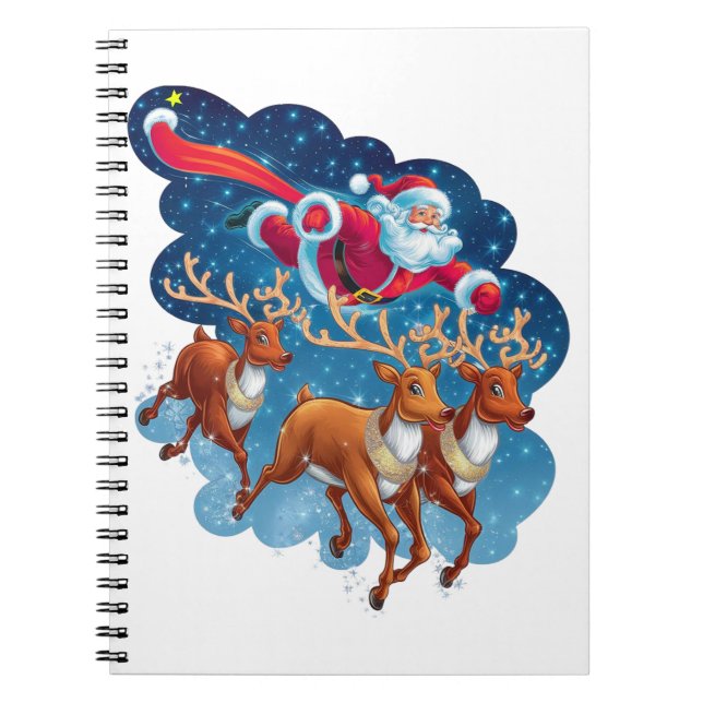 Santa's Sleigh Adventure Notebook (Front)