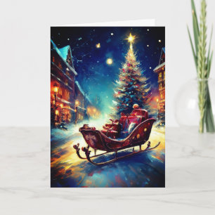 Santa's Sleigh Card