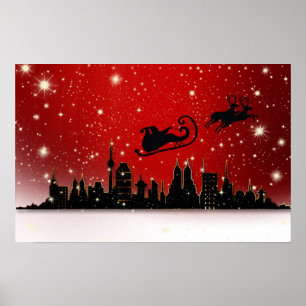 Santa's Sleigh Poster