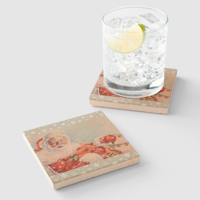 Santas Sleigh Ride Holiday Coaster (Side)