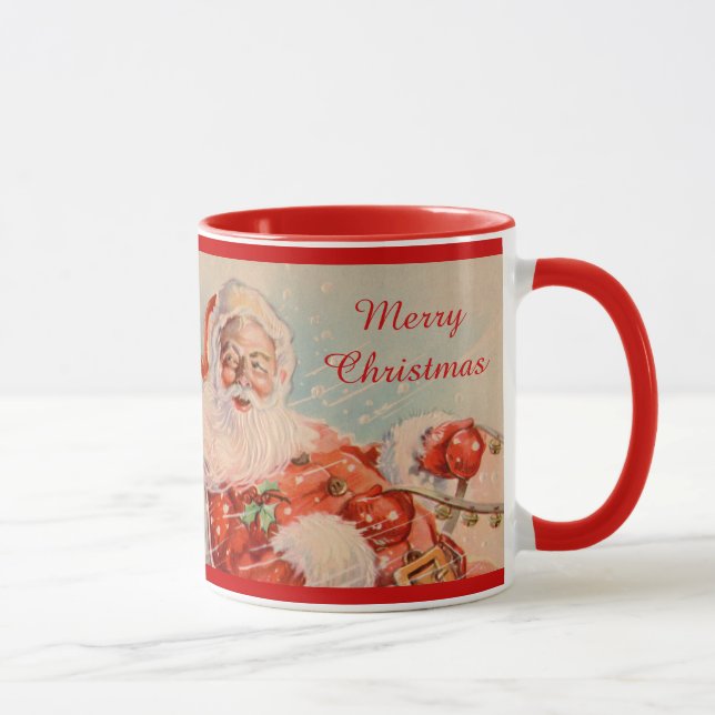 Santas Sleigh Ride Holiday Mug (Right)