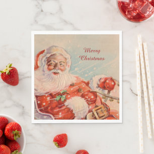 Santas Sleigh Ride Napkin