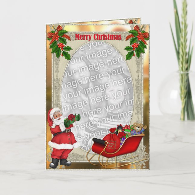Santa's Sleigh - Template Tall (Front)