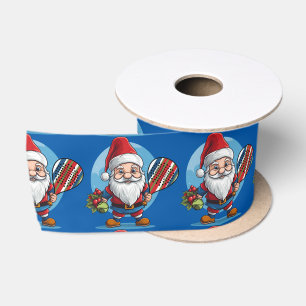🎾🎄Santa's Smashing Serve Padel Satin Ribbon