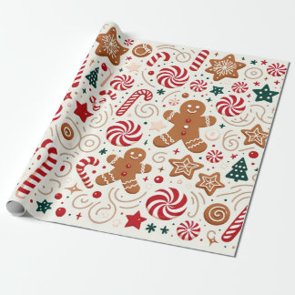 Santa's Sweets Wrapping Paper